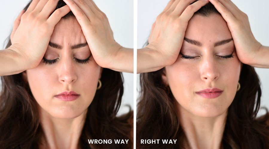 Facial exercises for forehead wrinkles sale